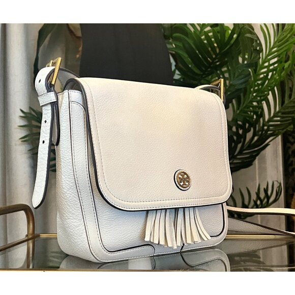 Tory Burch Vintage Winter White Thea/Robinson Shoulder Bag with Adjustable Strap - Picture 6 of 10